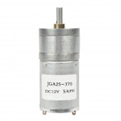 12V 5Rpm JGA25-370 Redüktörlü DC Motor