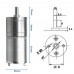 12V 5Rpm JGA25-370 Redüktörlü DC Motor