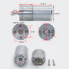 12V 5Rpm JGA25-370 Gear Reducer DC Motor