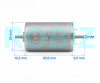 RK-370CA Dual Shaft DC Motor