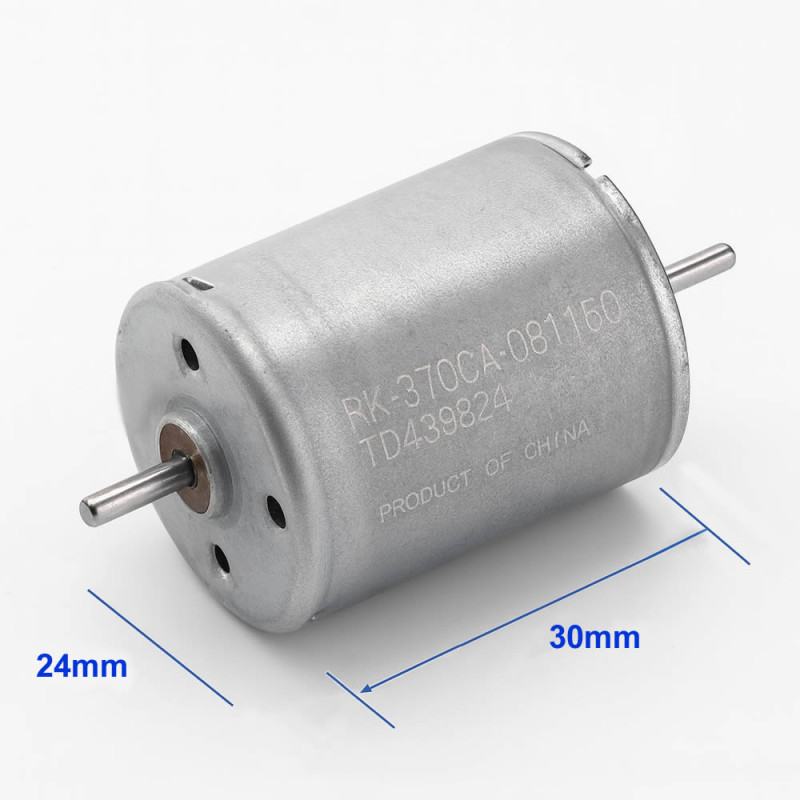 RK-370CA Dual Shaft DC Motor