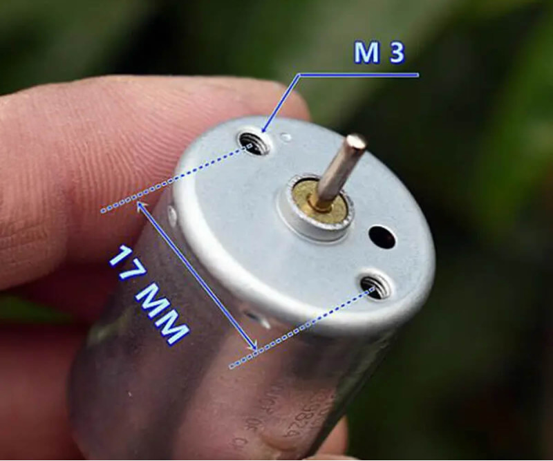 RK-370CA Dual Shaft DC Motor