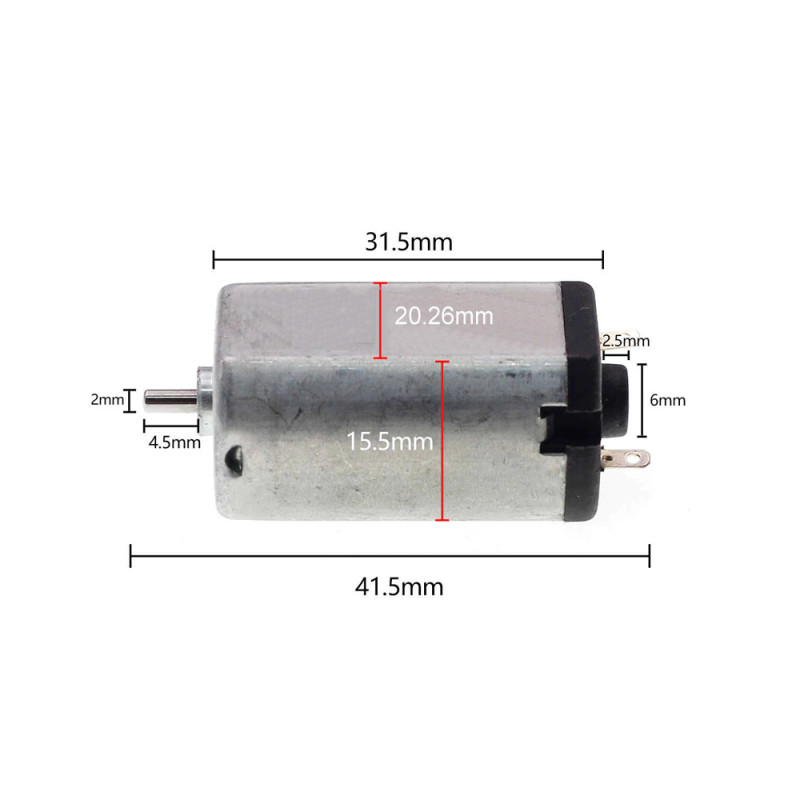 RS180 DC Motor 4-8V 6V 32000Rpm