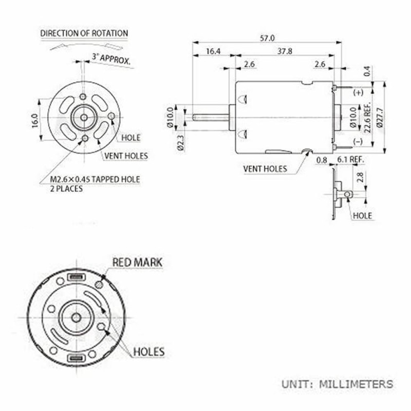 RS380 6V DC Motor
