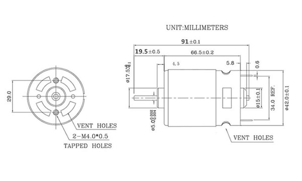 RS775 DC Motor 12V 3000Rpm