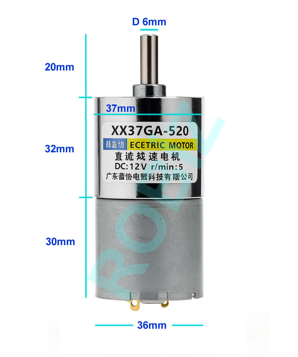 37-520 Getriebemotor 12V DC Mit Hall-Encoder – Ge Produktbild-Vorschau 4