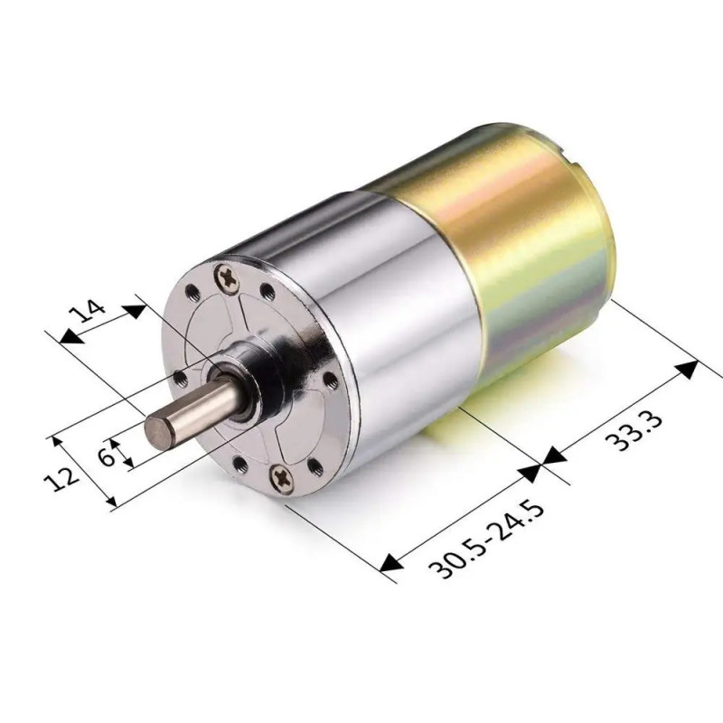 ZGA37RG DC Motor 12V 100Rpm