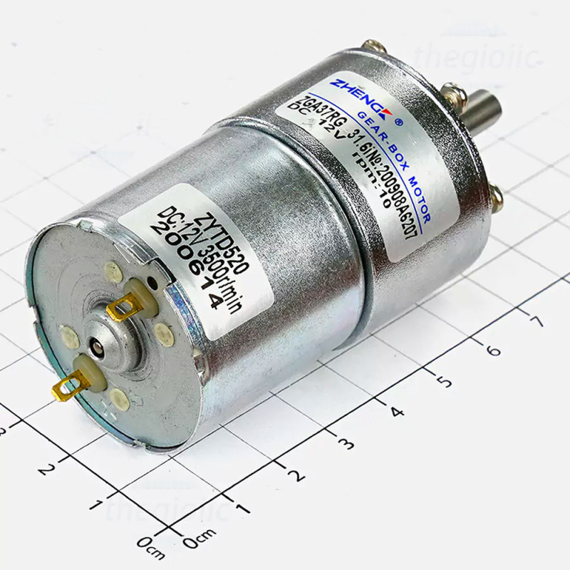 ZGA37RG DC Motor 12V 10Rpm