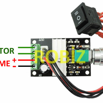 3A 28V DC Motor Hız Kontrol Devresi Anahtarlı
