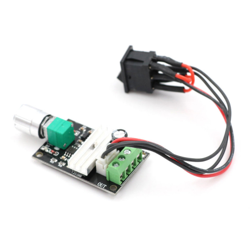 3A 28V DC Motor Speed Control Circuit with Switch