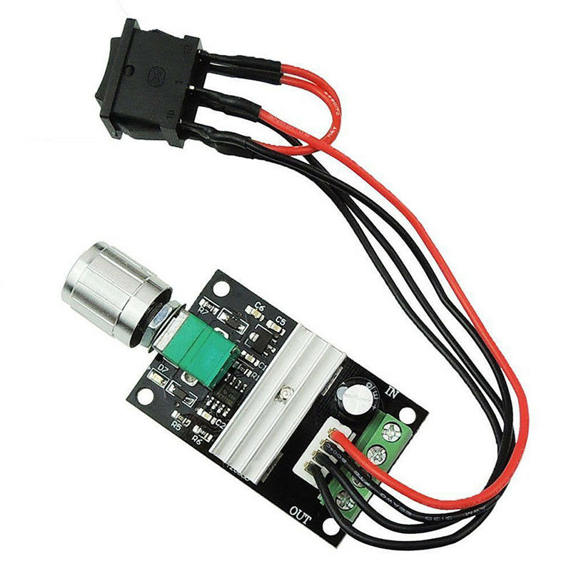 3A 28V DC Motor Hız Kontrol Devresi Yön Seçim Anahtarlı