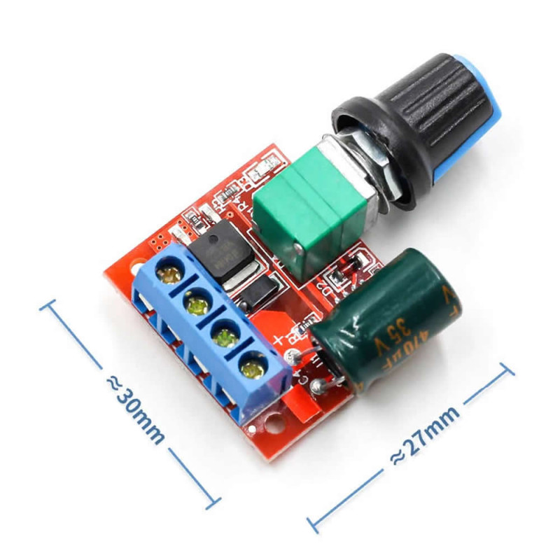5A 35V Mini DC Motor Speed Control Circuit