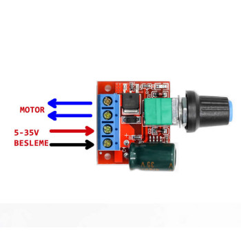 5A 35V Mini DC Motor Speed Control Circuit