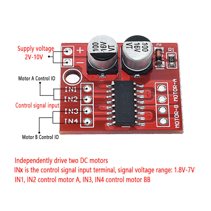 Mini L298N Motor Driver Module