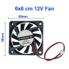 DC 12V 6x6CM FAN 6010