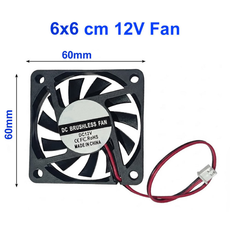 DC 12V 6x6CM FAN 6010