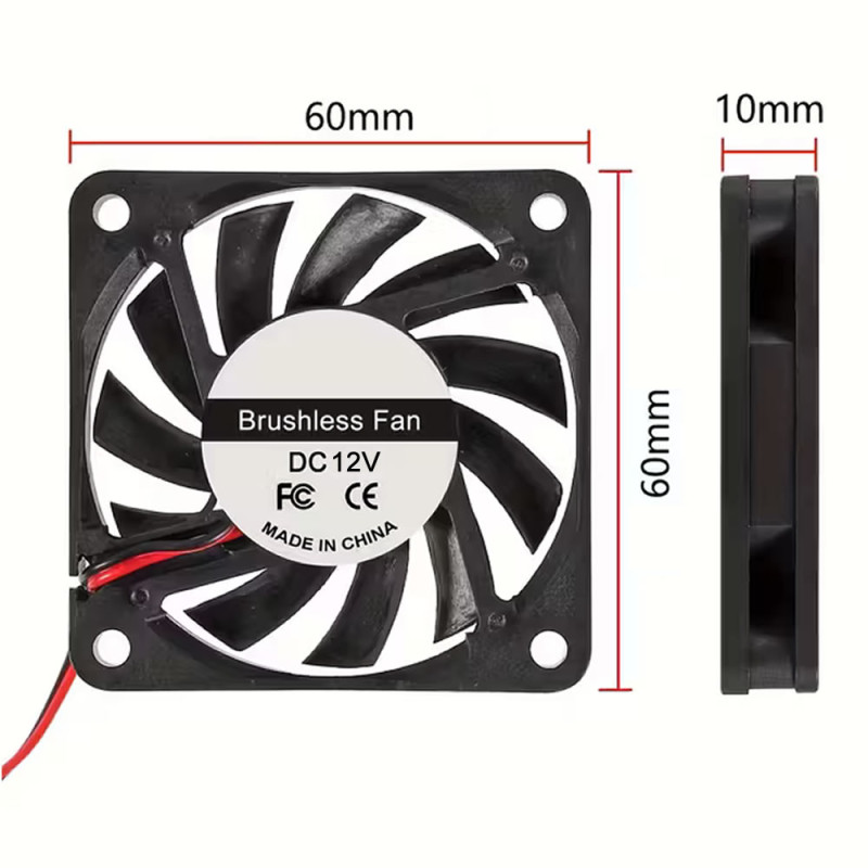 DC 12V 6x6CM FAN 6010