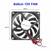 DC 12V FAN 80x80mm