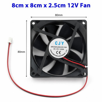 8025 DC 12V FAN 80x80x25mm