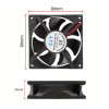 8025 DC 12V FAN 80x80x25mm