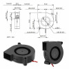 5015 12V DC Blower Fan