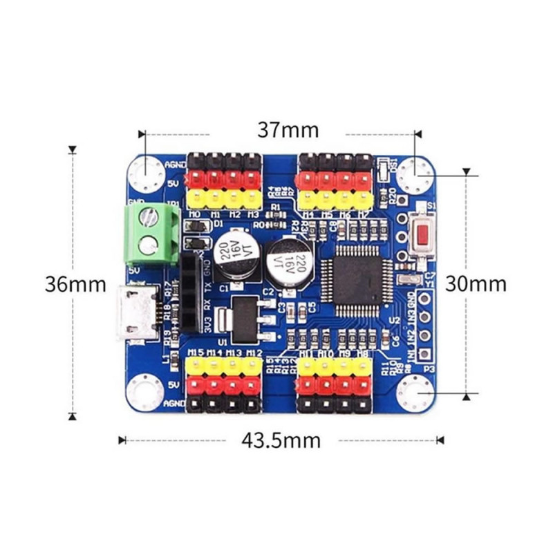 16 Channel Servo Motor Control Board