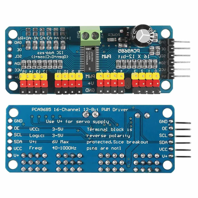 PCA9685 I2C 16 Channel 12 Bit PWM Controller Board