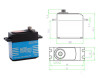 Qy3235mg 35kg Servo Motor 180 Derece