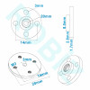 20mm Round Metal Holder Bracket