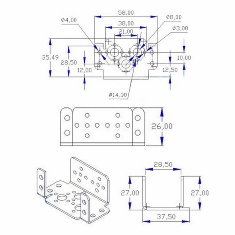 Servo Bracket Mounting Part
