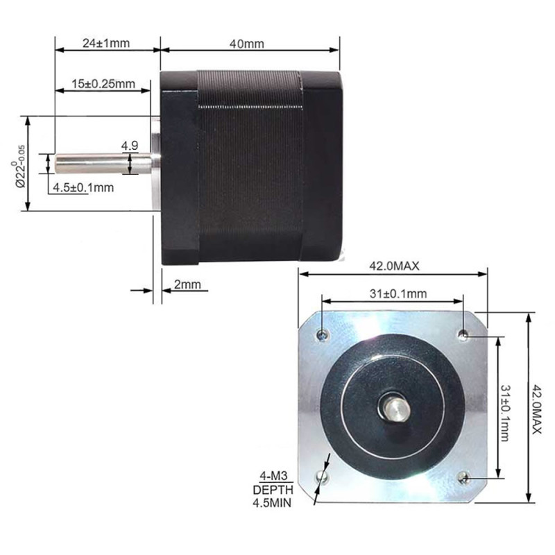 Nema17 Step Motor 40mm