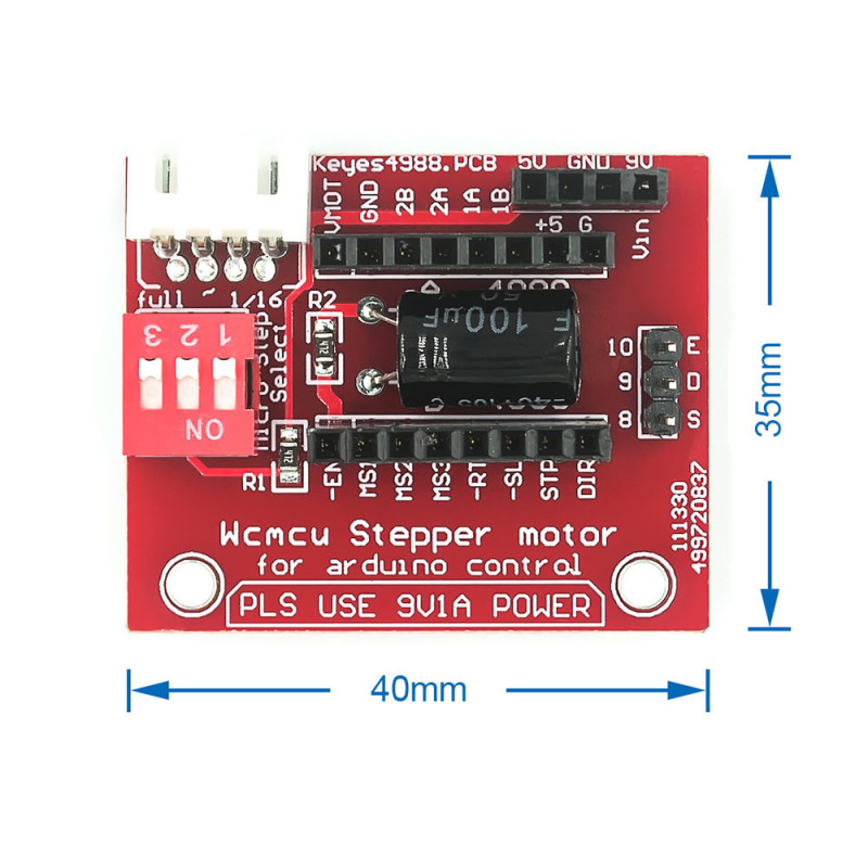 A4988 Drv8825 Step Motor Driver Shield