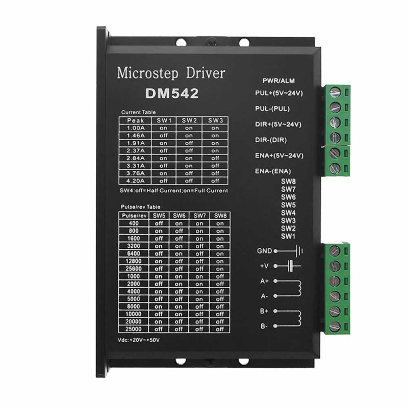 DM542 2 Phase 50V 4.5A Stepper Motor Driver