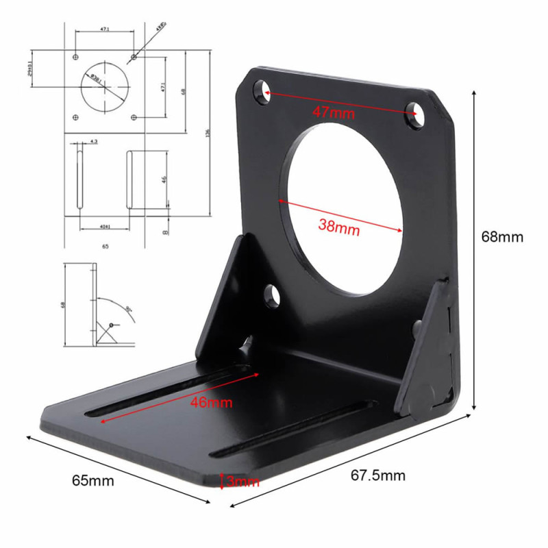 Nema 23 Bracket Mounting Part