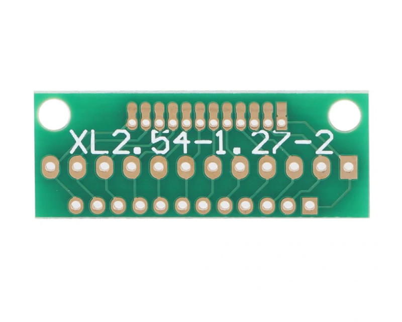 12 Pin 1.27mm - 2mm to 2.54mm Converter PCB