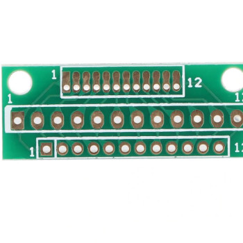 12 Pin 1.27mm - 2mm to 2.54mm Çevirici PCB