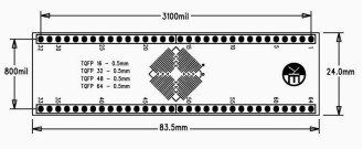 0.5MM TQFP-3 PCB