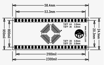 0.8MM TQFP PCB