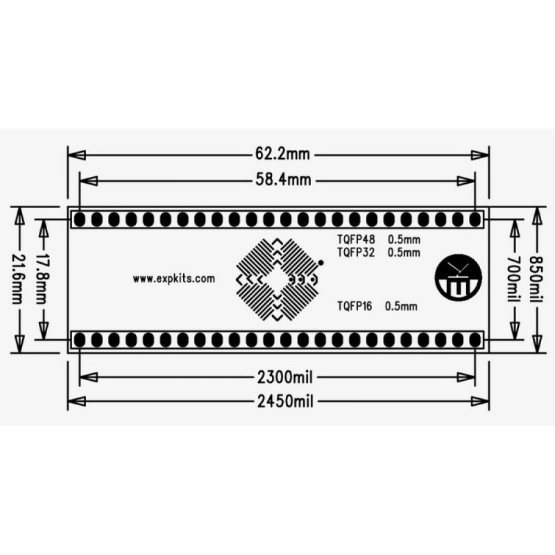 0.5MM TQFP-2 PCB