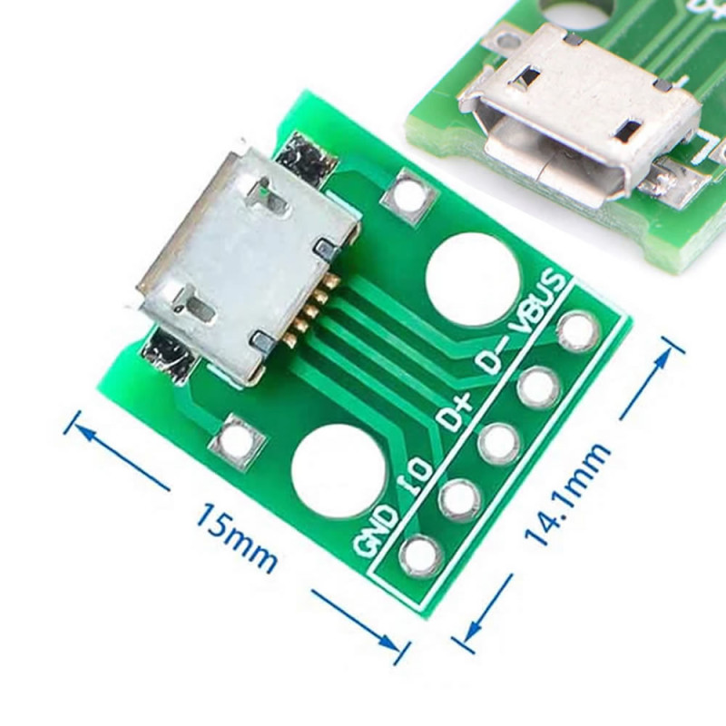 Micro Usb To Dip Converter Pcb