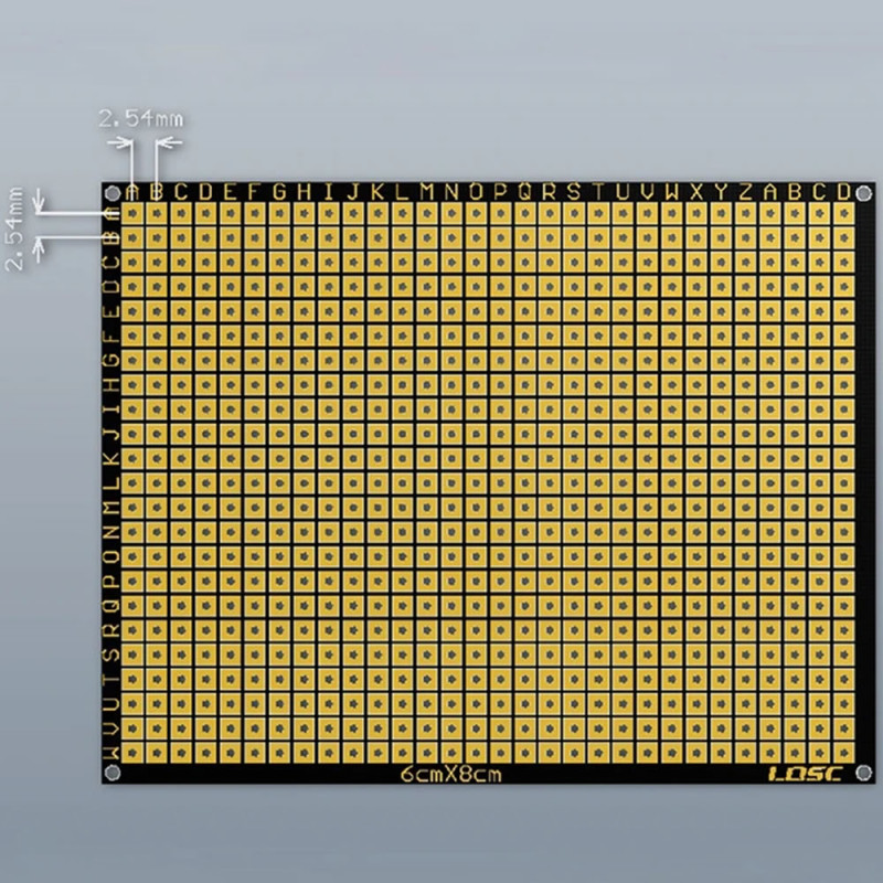 6x8cm Esnek Çift Yüz Pertenaks Pcb