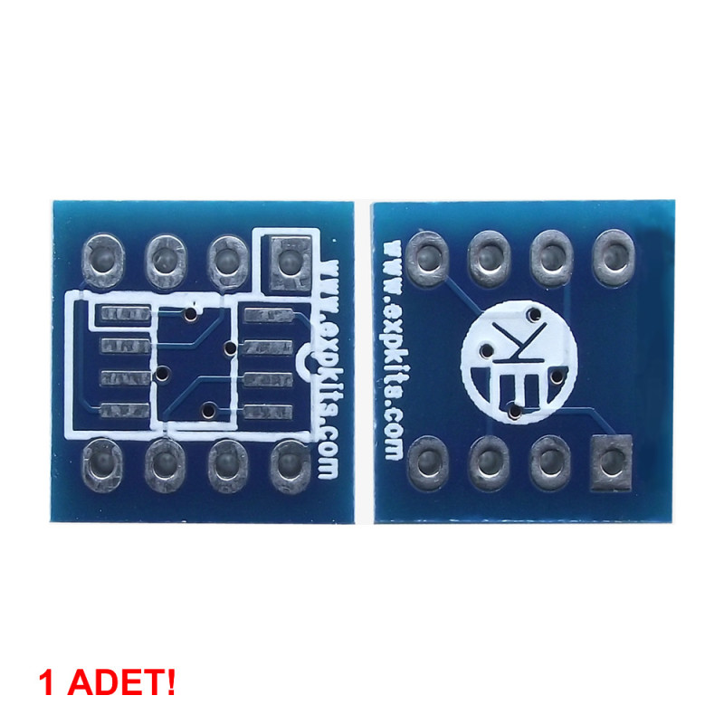 Soic8 to Dip8 Çevirici Pcb