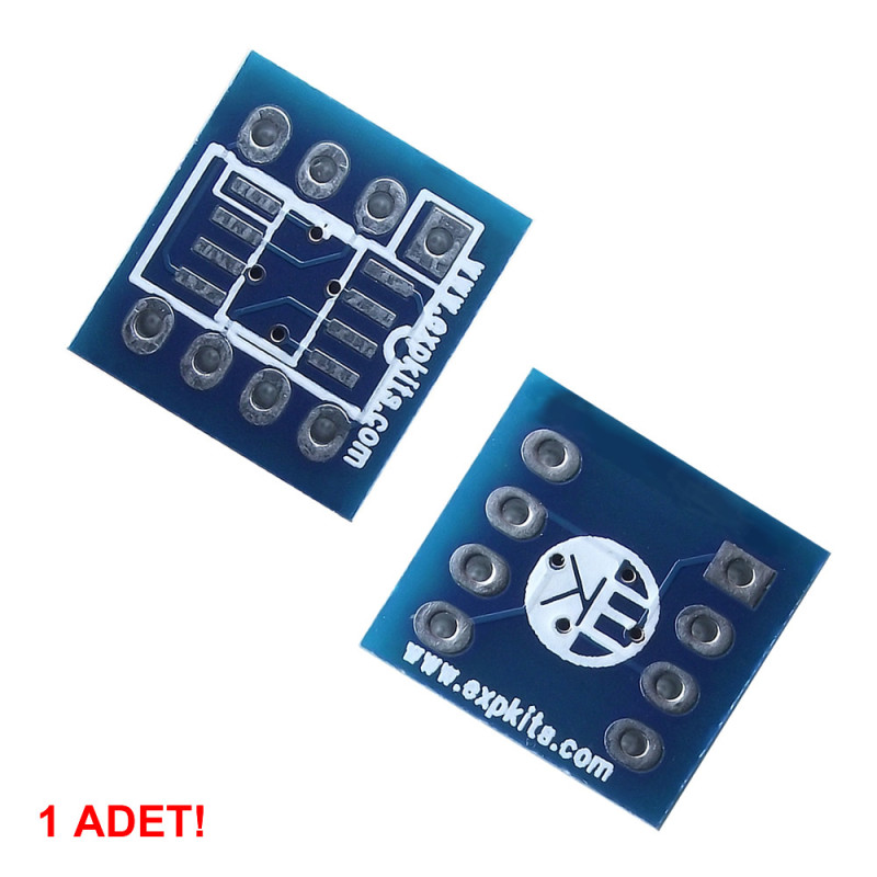 Soic8 to Dip8 Çevirici Pcb
