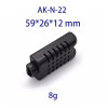 AK-N-22 Mini Plastik Kutu Siyah