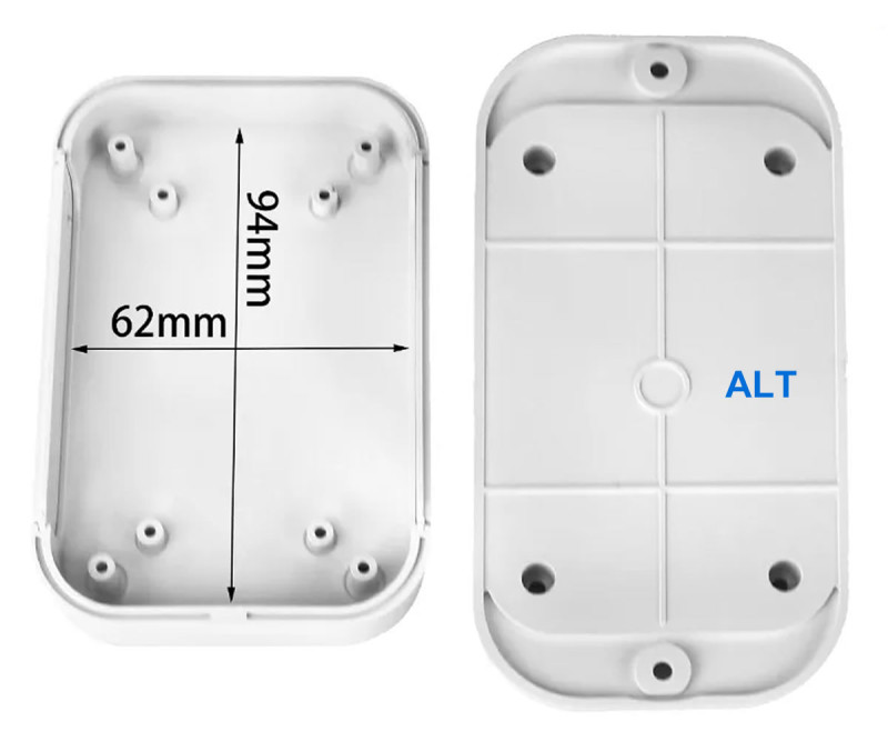AK-W-67 100x67x22mm Plastic Box White