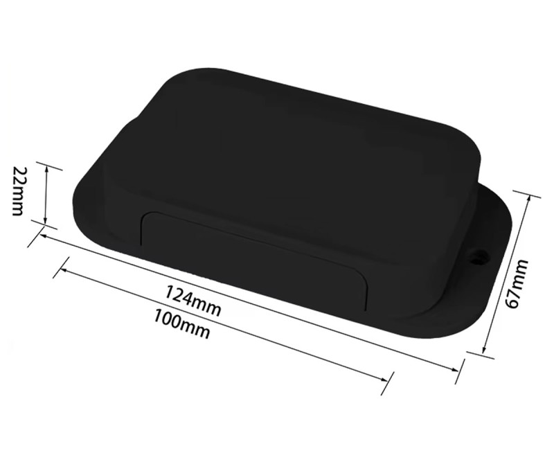 AK-W-67 100x67x22mm Plastic Enclosure Black