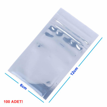 Ziplock Antistatic Bag 6x12cm 100 Pieces