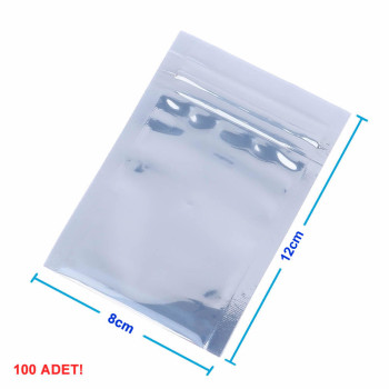 Kilitli Antistatik Poşet 8x12cm 100 Adet