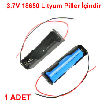 18650 Pil Yuvası 1'li