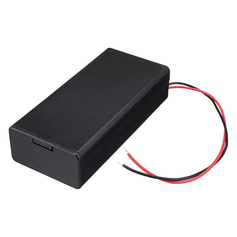 18650 2li Pil Kutusu Anahtar 15cm Kablo